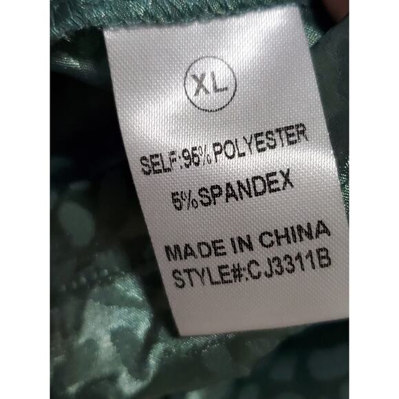 Fashion Nova "You Better Work" Green Polyester Long Sleeve Knee Length Size XL - Picture 12 of 14